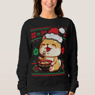 Suéter de Natal Feio, Anime Kawaii Shiba Inu Eati
