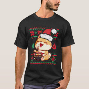 Suéter de Natal Feio, Anime Kawaii Shiba Inu Eati