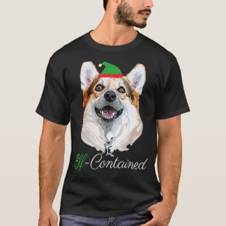 Suéter de Natal Feio do Corgi Elfo Contido