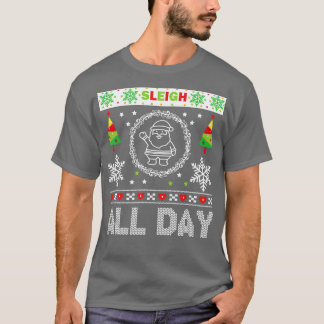 Suéter de Natal feio durante todo o dia