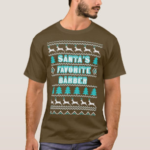 Suéter de Natal feio e barbeiro favorito
