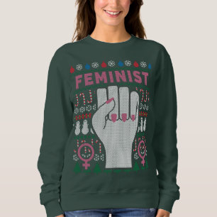 Suéter de Natal Feio e Potente Feminista