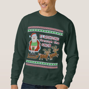 Suéter de Natal Feio Papais noeis Engraçados Q