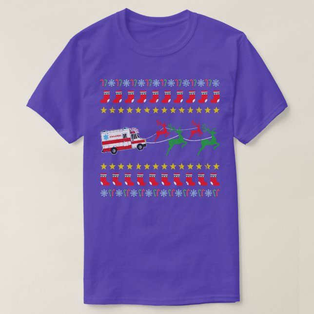 Suéter de Natal Feio para Parame de Motorista Ambu (Frente do Design)