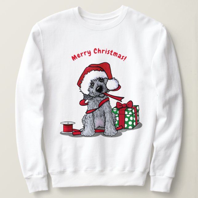 Suéter de Natal Goldendoodle (Frente do Design)