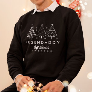 Suéter de natal legendaddy para minimalista Pai