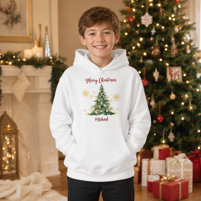 Suéter de Natal Personalizado para Meninos Árvore  (Criador carregado)