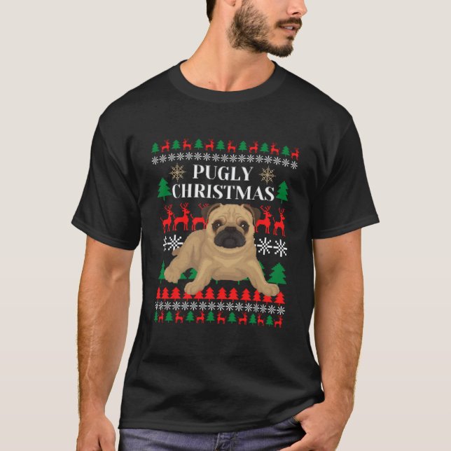Suéter de Natal puro Camisa-T essencial1 (Frente)