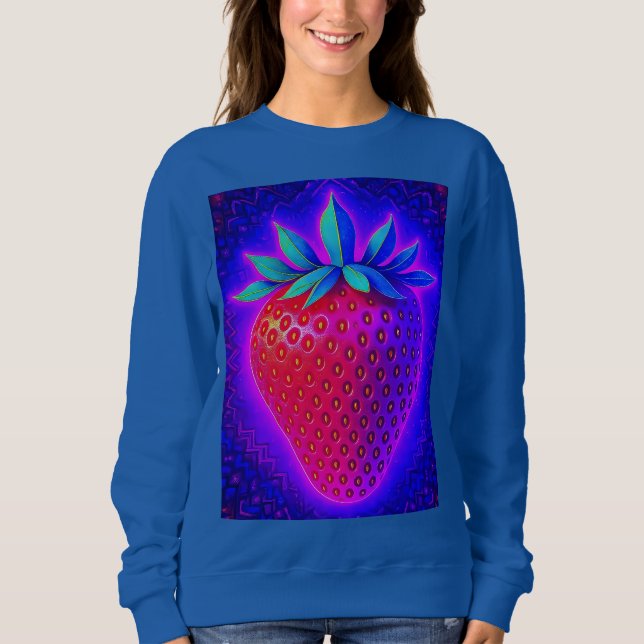 Suéter de Neon Morango com Look Vibrante (Frente)