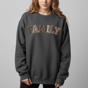 Suéter de retalhos da família