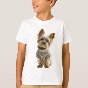 Suéter Elegante Yorkshire Terrier Crianças