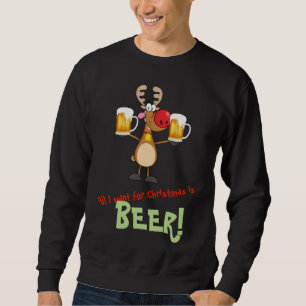 Suéter Engraçado Bebado de Festa de Bebendo de Cervejas 