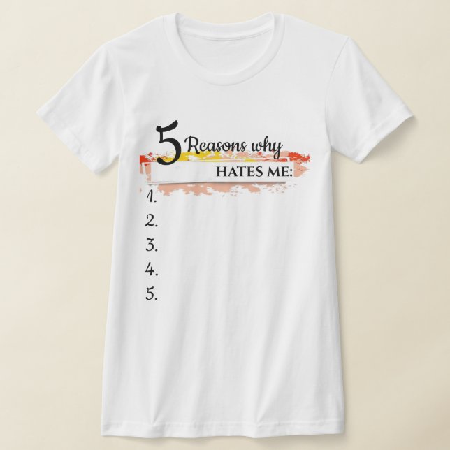 Suéter engraçado personalizado, razões pelas quais (Postura )