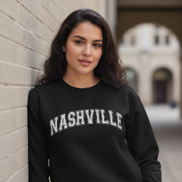 Suéter Estilo Universidade de NASHVILLE América Fa
