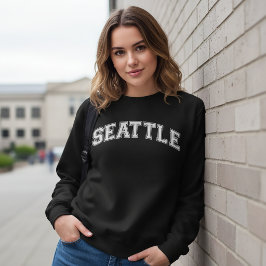 Suéter estilo universidade de SEATTLE América facu