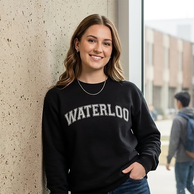 Suéter estilo universidade WATERLOO América faculd (Criador carregado)