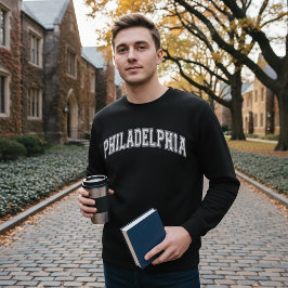 Suéter Estilo Universitário da FILADÉLFIA
