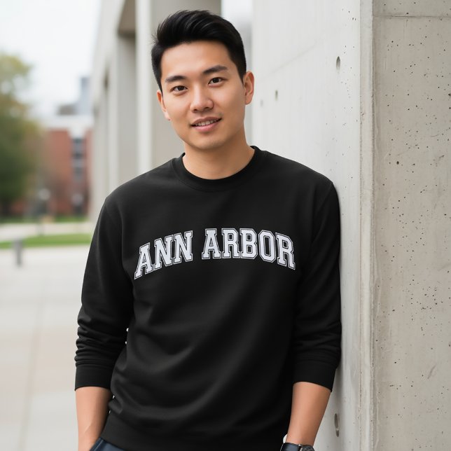 Suéter Estilo Universitário de ANN ARBOR América F (Criador carregado)