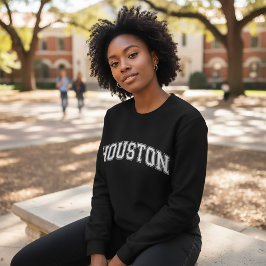 Suéter estilo universitário de HOUSTON America Col