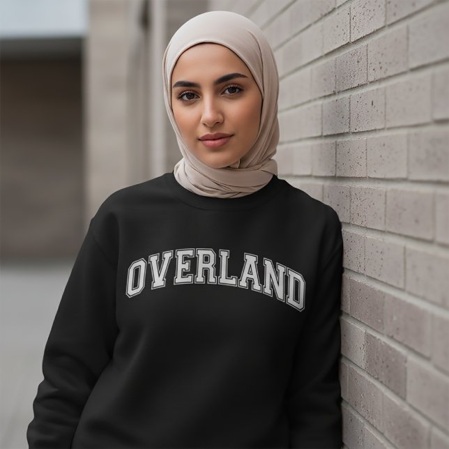 Suéter estilo universitário OVERLAND América Facul (Criador carregado)