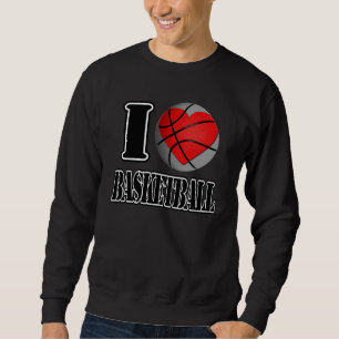 Suéter Eu adoro T-shirt de basquete