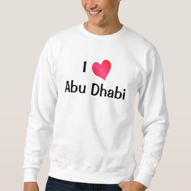 Suéter Eu amo Abu Dhabi (Frente)