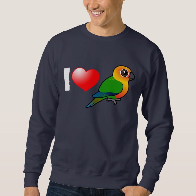 Suéter Eu amo Jenday Conures (Frente)