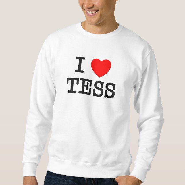 Suéter Eu amo o TESS (Frente)