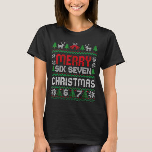 Suéter Feio de Natal 67 Seis Sete 6 7 Meme Engraça