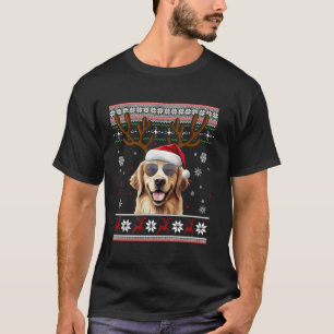 Suéter Feio de Natal Combinando Família Retriever