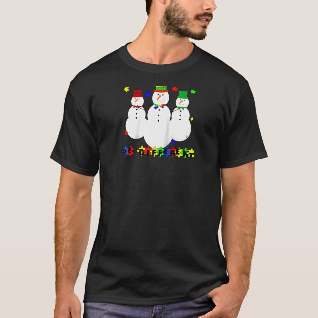 Suéter Feio de Natal Conscientização do Autismo Se (Frente)