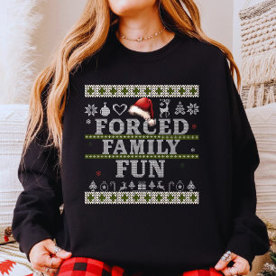Suéter Feio de Natal Diversão Familiar Forçada