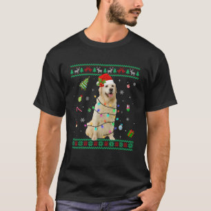 Suéter Feio Golden Retriever Cachorro Luzes de Nat