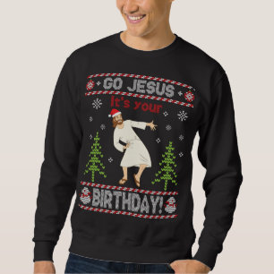 Suéter Feio Jesus É Sua Feliz de aniversário Chr