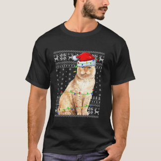 Suéter Feio Luzes Xmas Papais noeis Dobra escocesa
