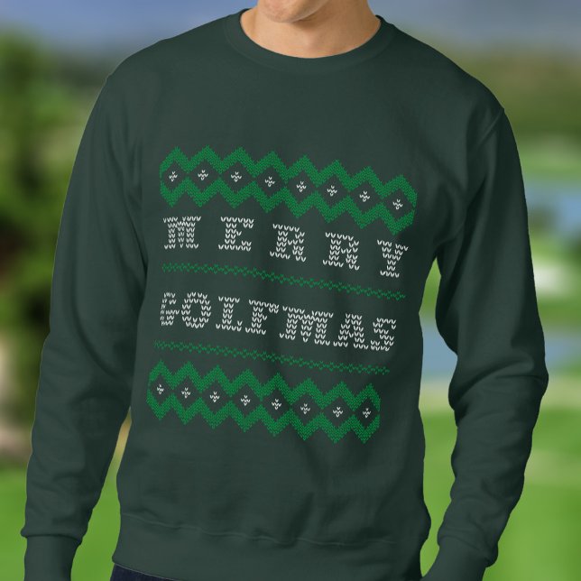 Suéter Feliz de Golfe Engraçado Docinho de Golfe (Merry Golfmas! Perfect sweatshirt to wear at your annual golf club's holiday party)