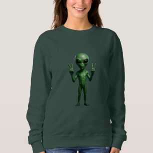 SUÉTER FEMININA Extraterrestre futurista