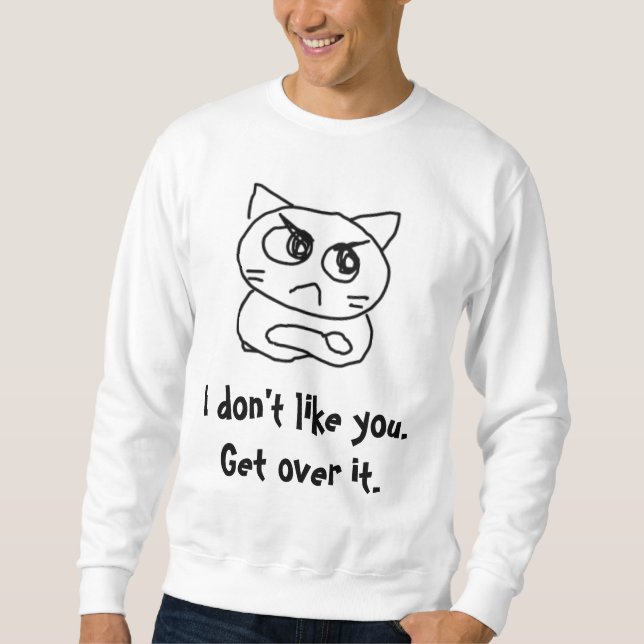 Suéter Gato irritado #879345 (Frente)