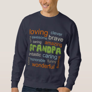 Suéter GRANDPA inspirou o WORD Cloud Tee