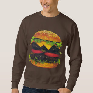 Suéter Hamburger de luxe dobro com queijo