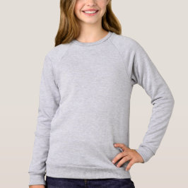 Suéter Infantil Feminino, Mangas Raglan