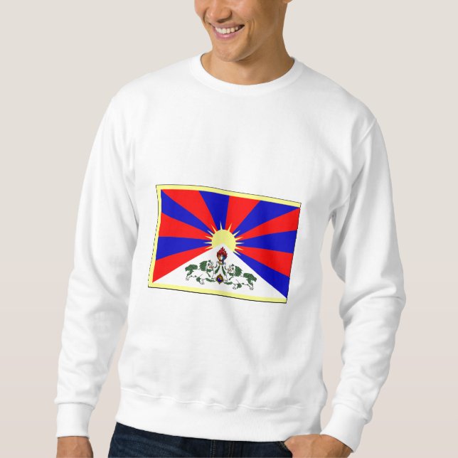 Suéter International da BANDEIRA de Tibet (Frente)