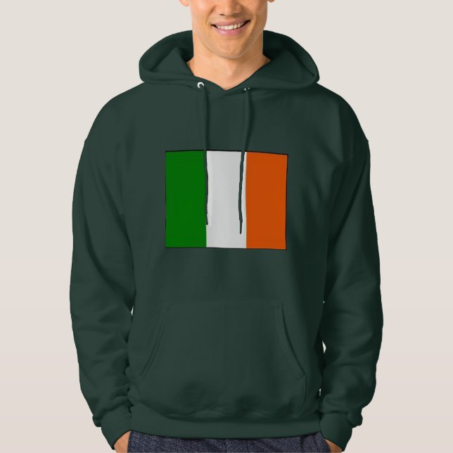 Suéter Irlandês Com Capuz Para Homens (Frente)