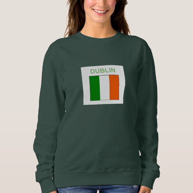 Suéter Irlandês Shamrock de Dublin (Frente)
