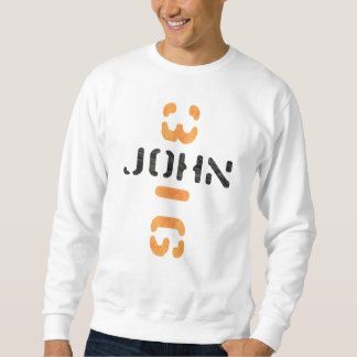 Suéter Laranja Noir do croix do en de John 3,16