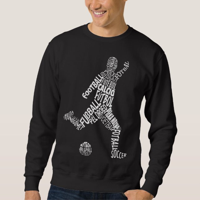 Suéter Línguas de futebol (branco) (Frente)