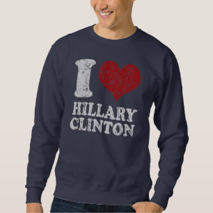 Suéter Mim coração Hillary Clinton