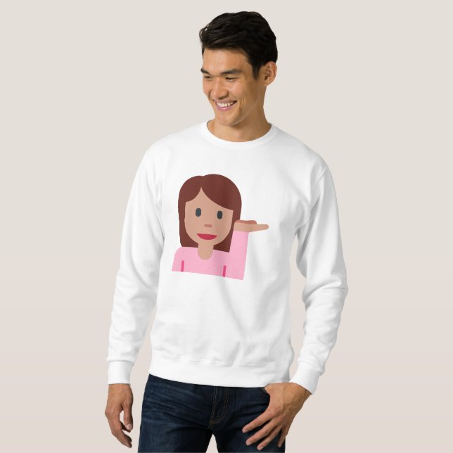 Suéter mulher emoji mens sweatshirt (Frente Completa)