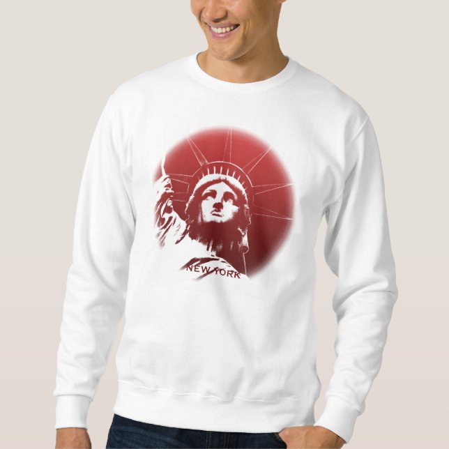 Suéter New York Sweatshirt New York Estátua da Liberdade (Frente)