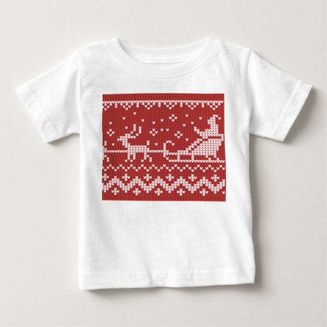Suéter nojento, trenó e renas do Papai Noel (Frente)
